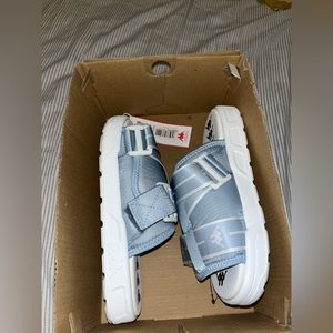 Light Blue Kappa Unisex Slides Size 5
